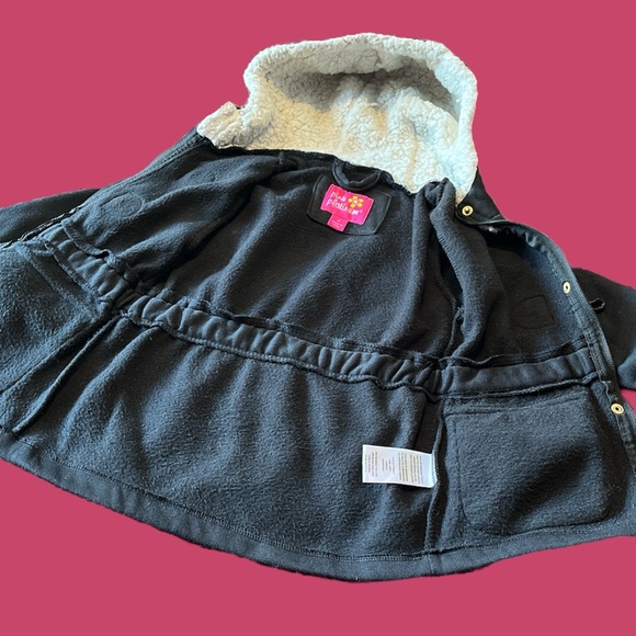 Girls Pink Platinum Hoodie Fleece Jacket- Size 4 - Picture 2 of 7